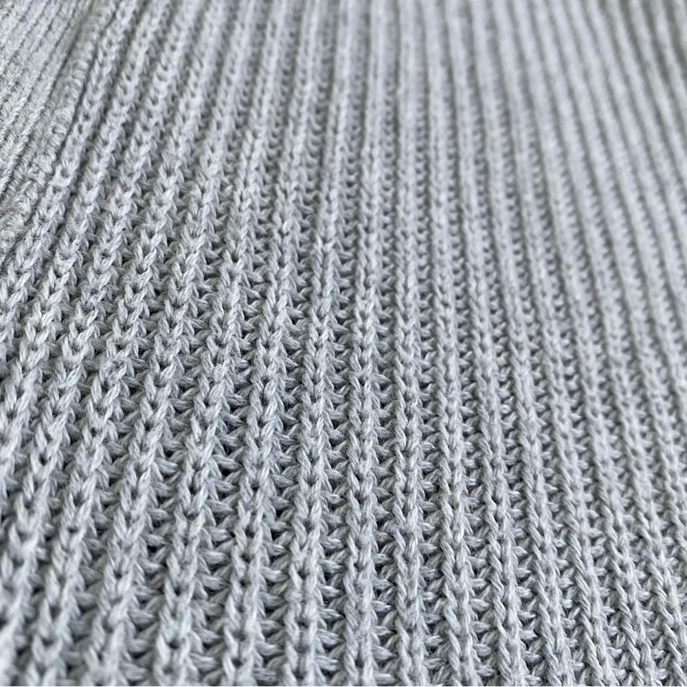 Theory Light Gray Ribbed Cardigan - Picture 3 of 5
